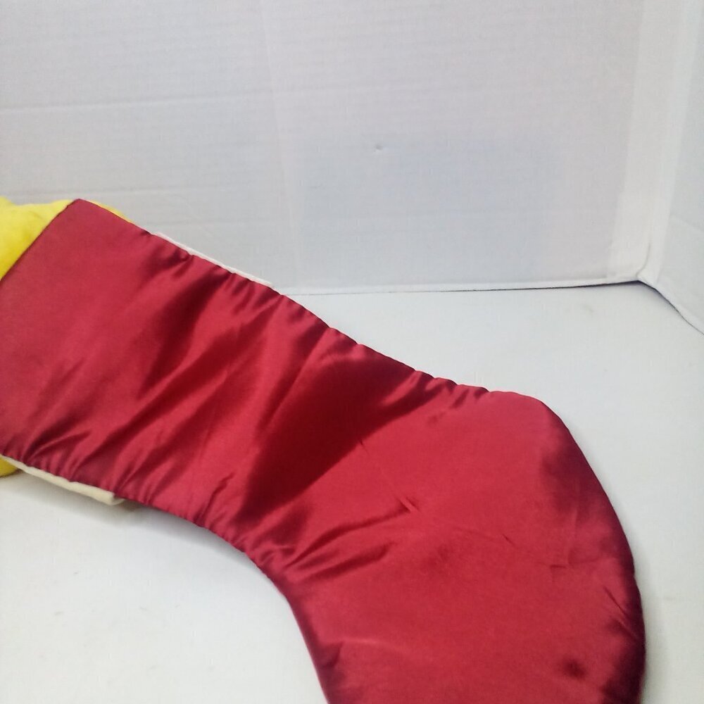 Disney Store Pooh Stocking Plush Head Satin Stocking Christmas Holiday NWT - Picture 14 of 15